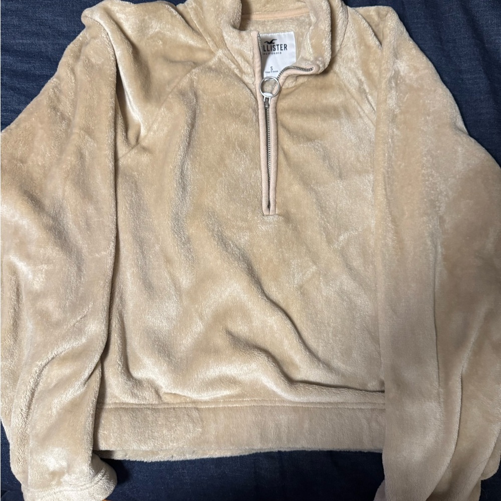 Tan teddy like sweater